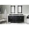 James Martin Vanities Brittany 72in Double Vanity, Black Onyx w/ 3 CM Ethereal Noctis Quartz Top 650-V72-BKO-3ENC - alternate 4
